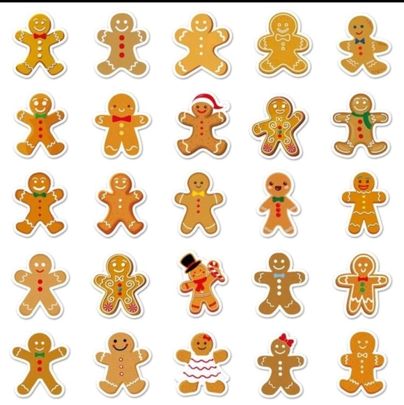 Gingerbread Man Sticker Pack - Picture 3 of 4